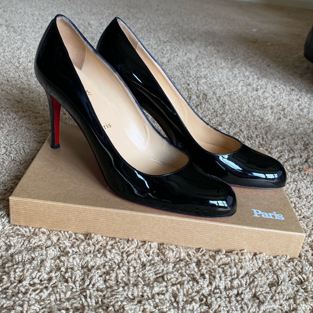 Christian Louboutin Simple Pump 85 Patent Calf